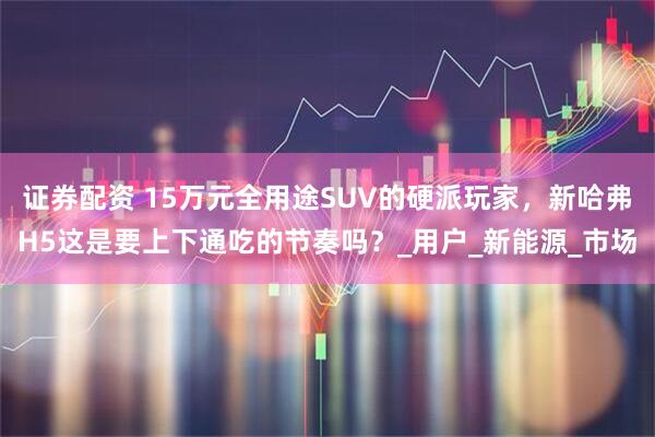 证券配资 15万元全用途SUV的硬派玩家，新哈弗H5这是要上下通吃的节奏吗？_用户_新能源_市场